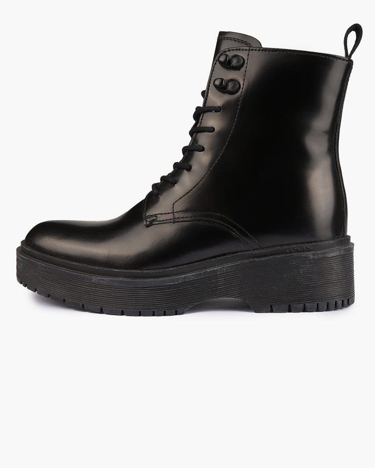 Levi's® Womens Bria Patent Leather Boots - Regular Black