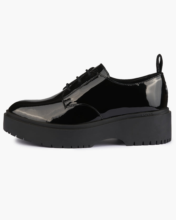Levi's® Womens Bria Patent Leather Shoes - Full Black