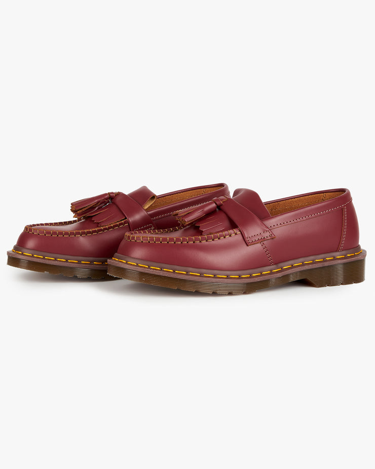 Dr Martens Adrian Tassel Loafer - Oxblood Quilon | JEANSTORE