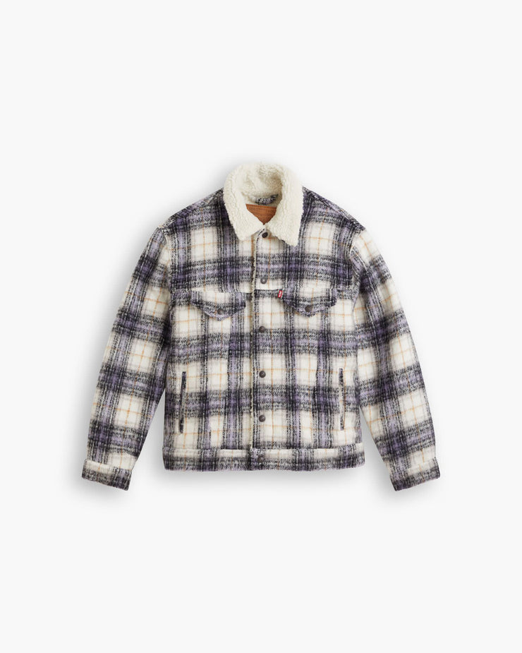 Levi's® Vintage Fit Sherpa Trucker Jacket - Nico Tofu Plaid