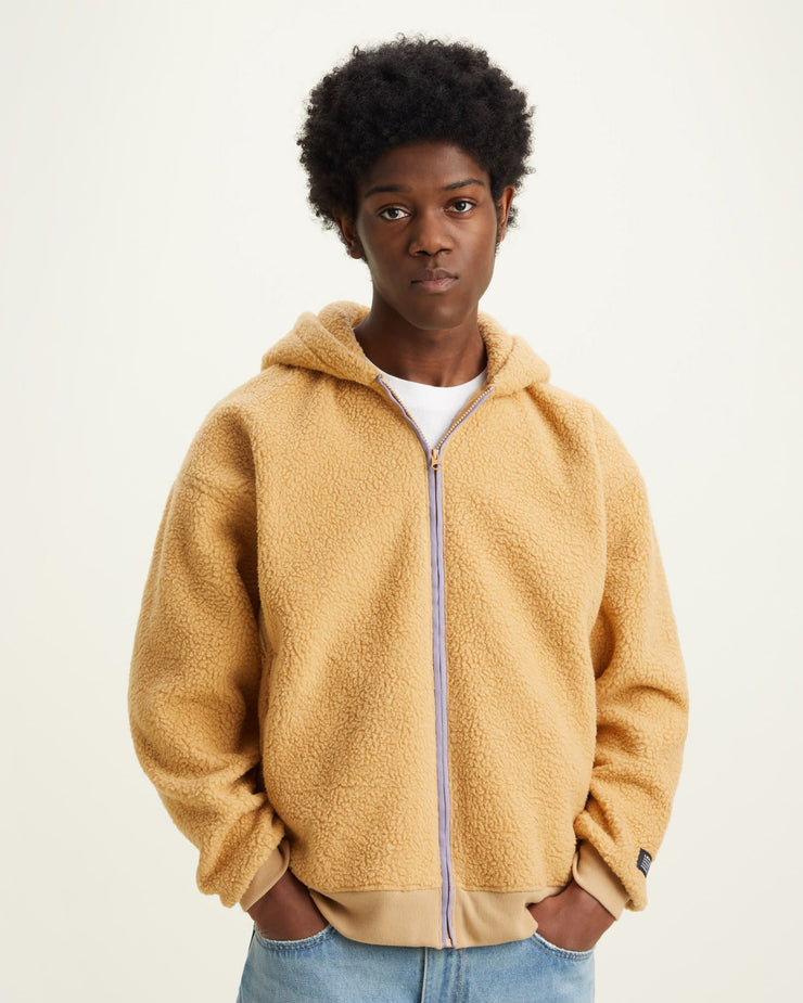 Levi's® Sherpa Full Zip Hoodie - Iced Coffee