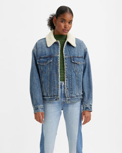 Levi's® Womens 90's Corduroy Sherpa Trucker Jacket - Ginger Bread