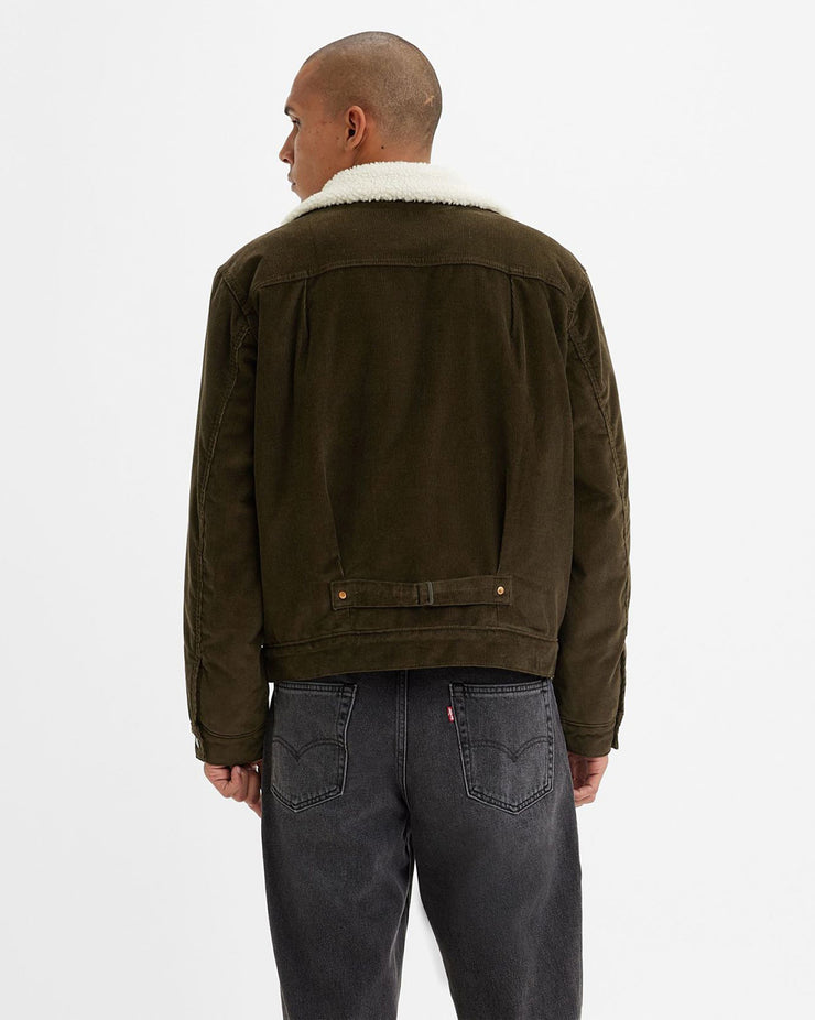 Levi's® Type I Corduroy Sherpa Trucker Jacket - Brown Worn In