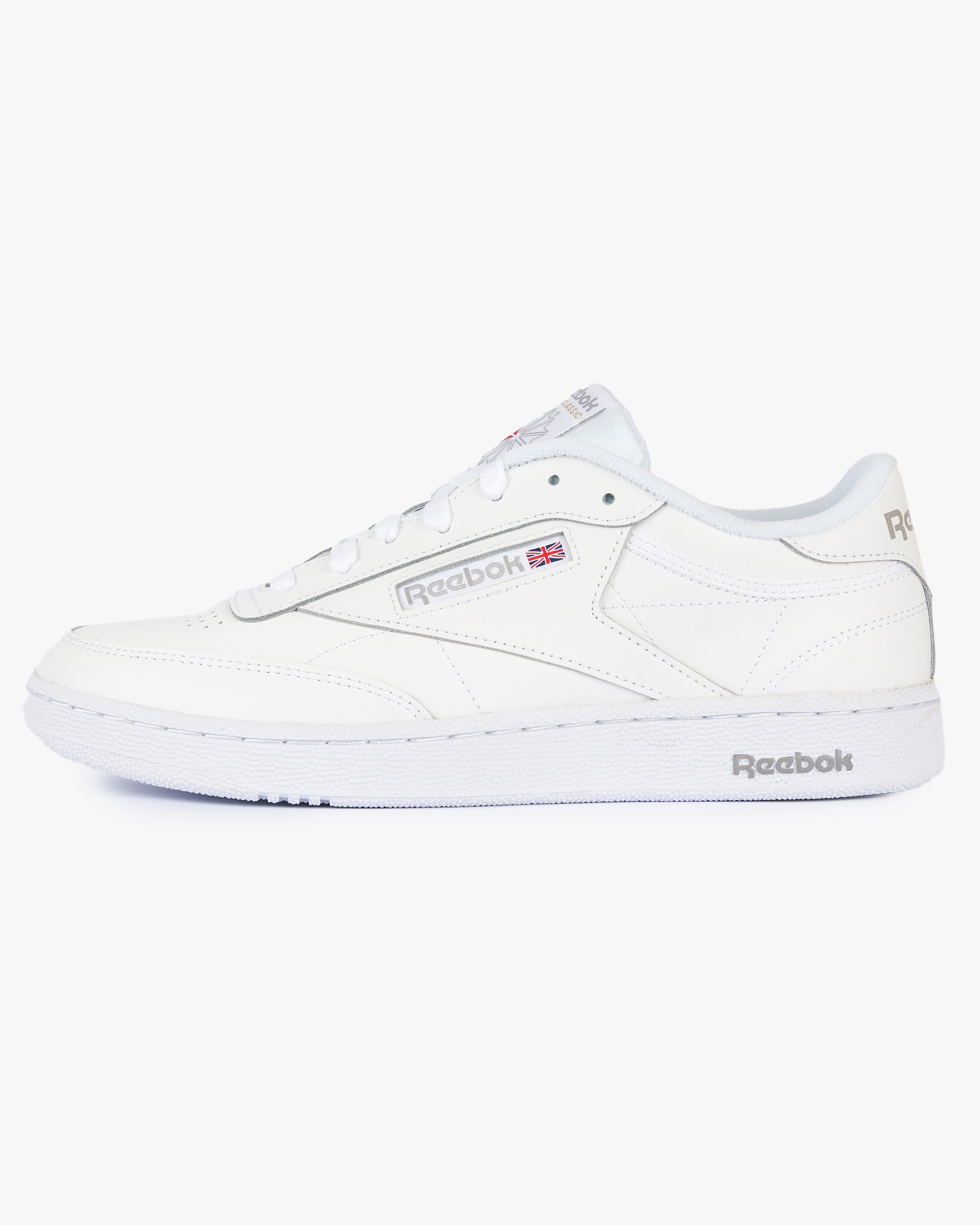 All white hot sale reebok classics mens