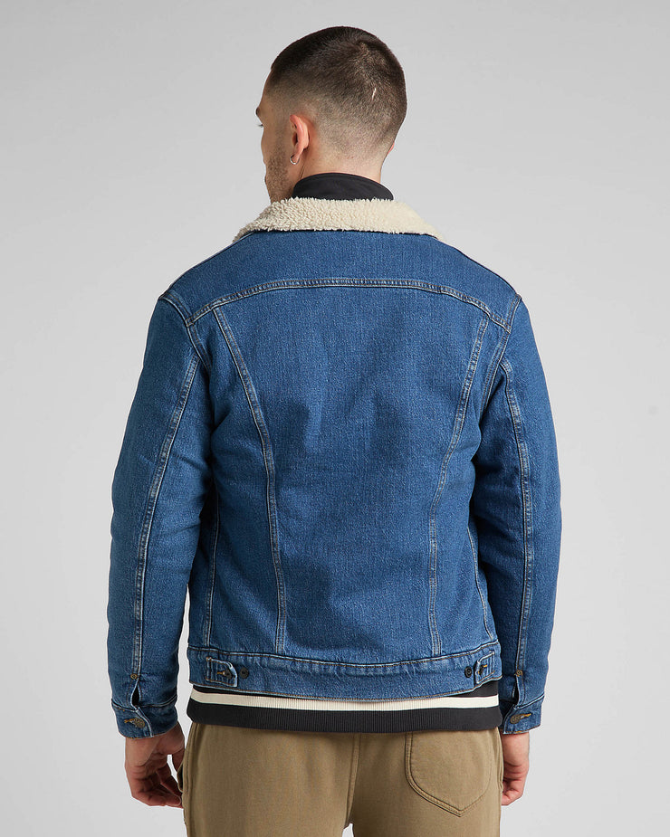 Lee Sherpa Denim Jacket - Azure