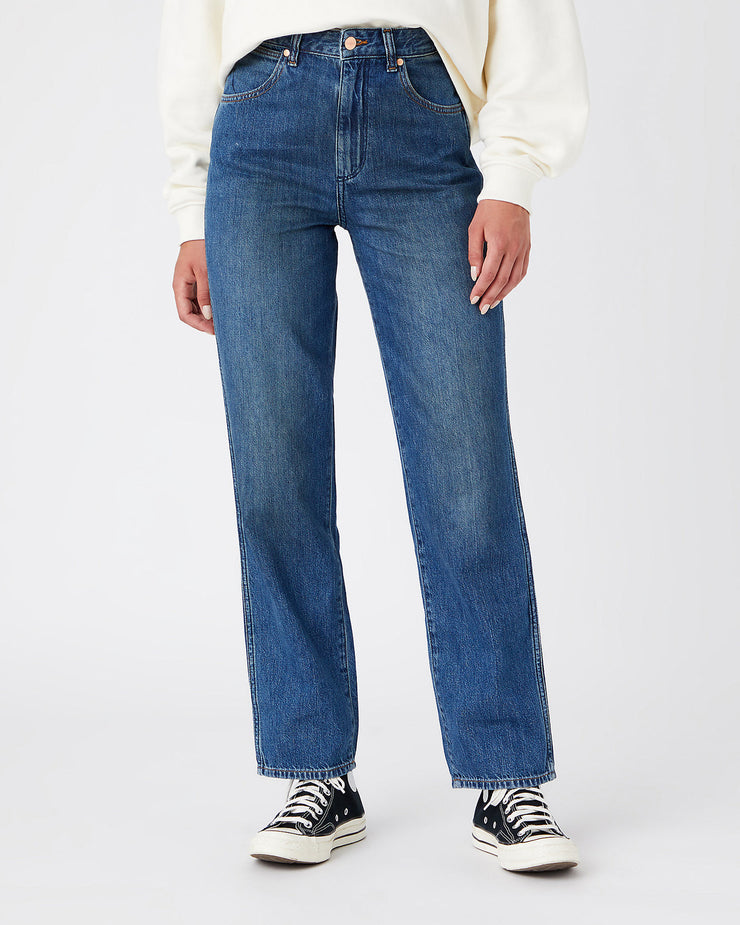 Wrangler Womens Mom Straight Fit Jeans - Summertime