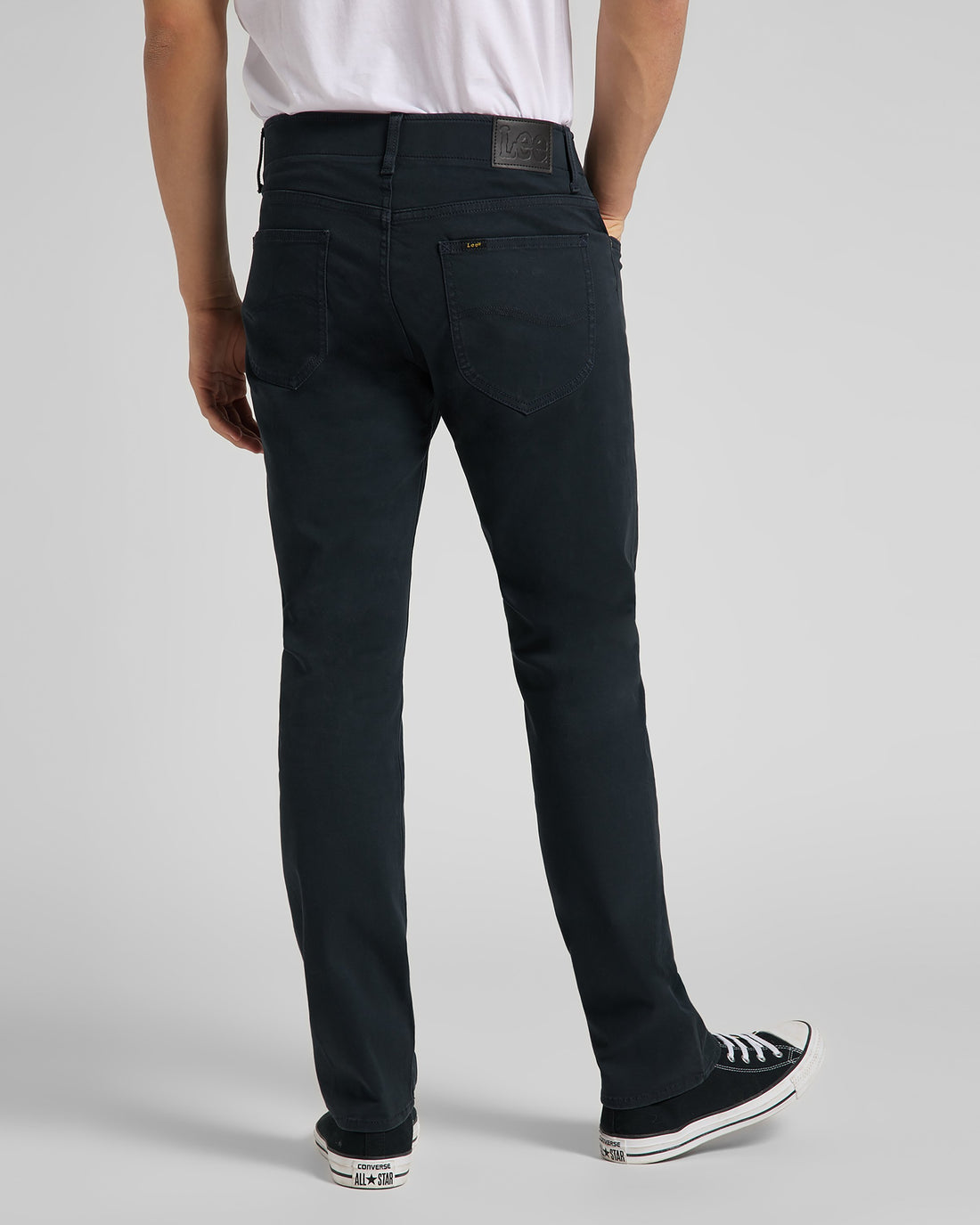 Lee Straight Fit Extreme Motion Mens Cotton Twill Trousers - Navy ...