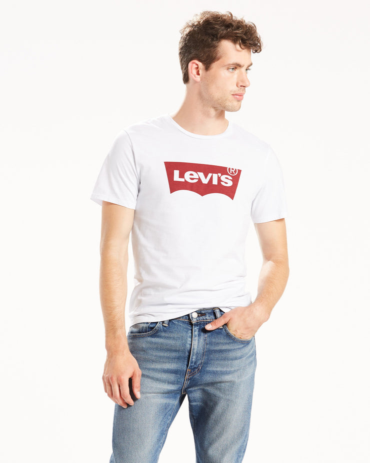 Levi's® Housemark Tee - White / Red | JEANSTORE