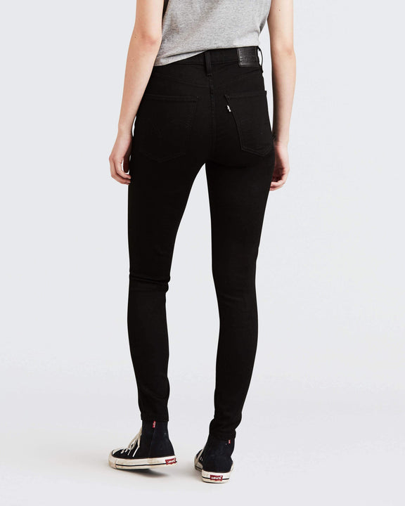 Levis Ladies Mile High Super Skinny Jeans - Black Galaxy - Jeans and ...