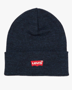 Levi's® Red Batwing Embroidered Slouchy Beanie - Navy Blue