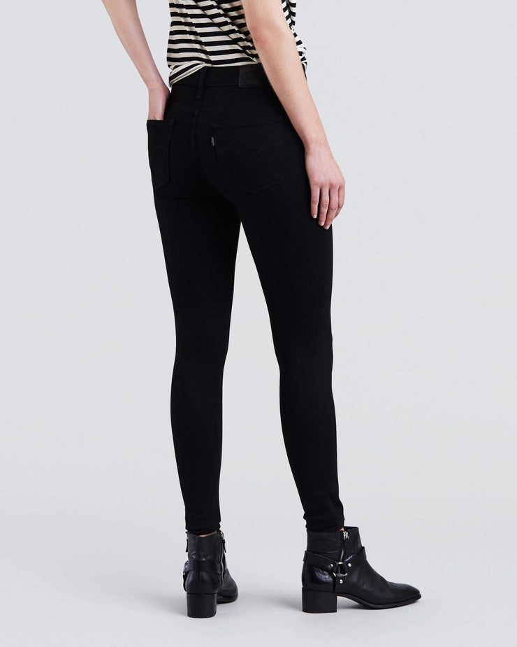 levi's high rise super skinny black