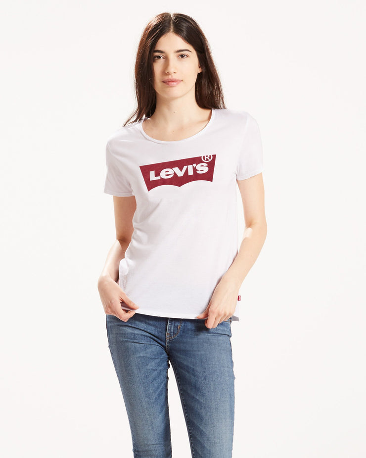 Levi's® Womens Perfect Tee - Large Batwing / White