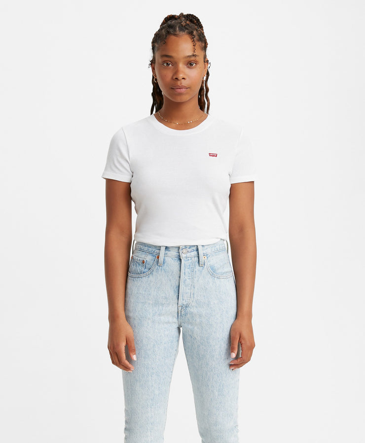 Levi's® Womens Ribbed Baby Tee - White