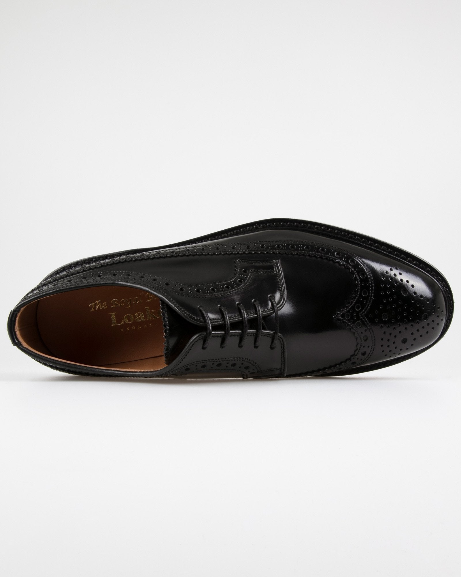 loake royal brogue black