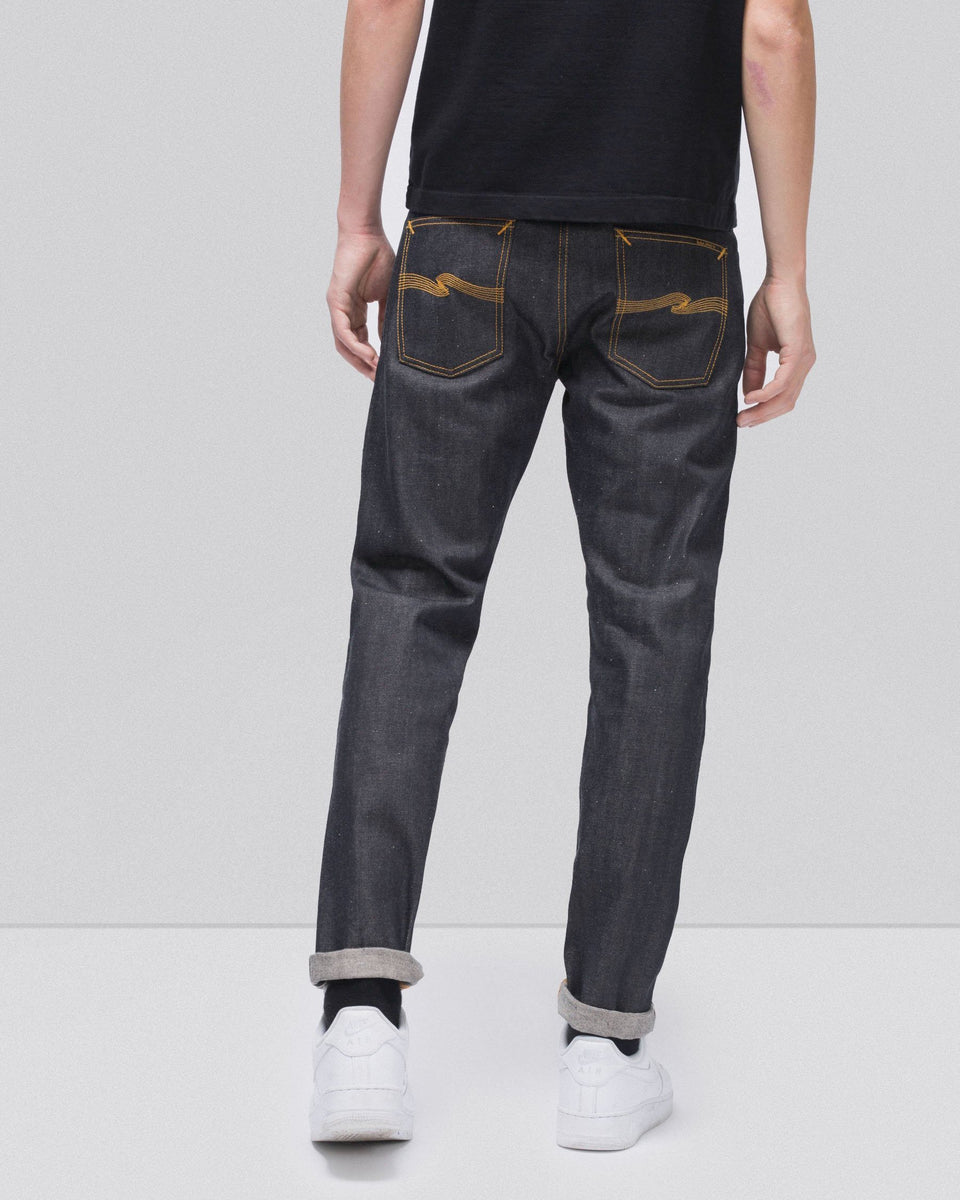 Nudie Steady Eddie II Regular Tapered Mens Jeans - Dry Selvage