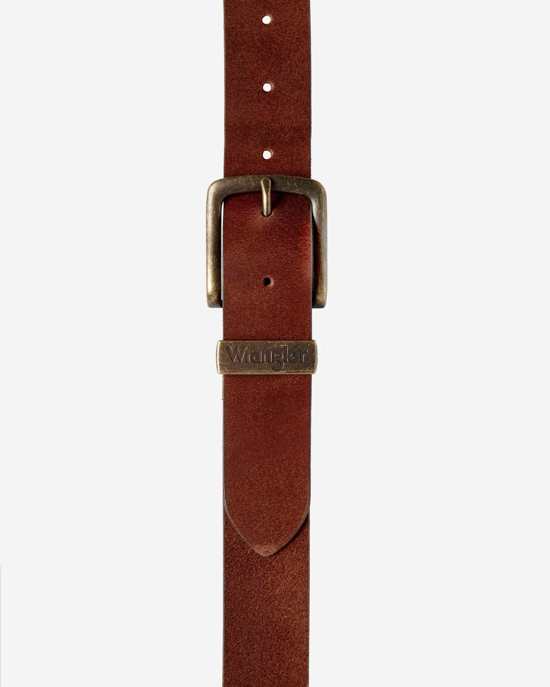 Wrangler Basic Metal Loop Belt Cognac