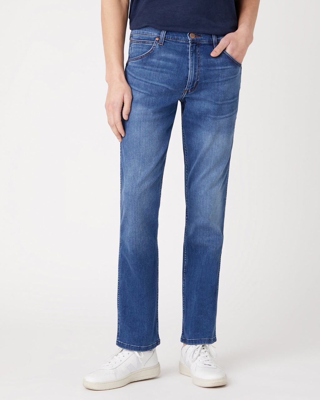 Wrangler Greensboro Regular Fit Mens Jeans - Bright Stroke