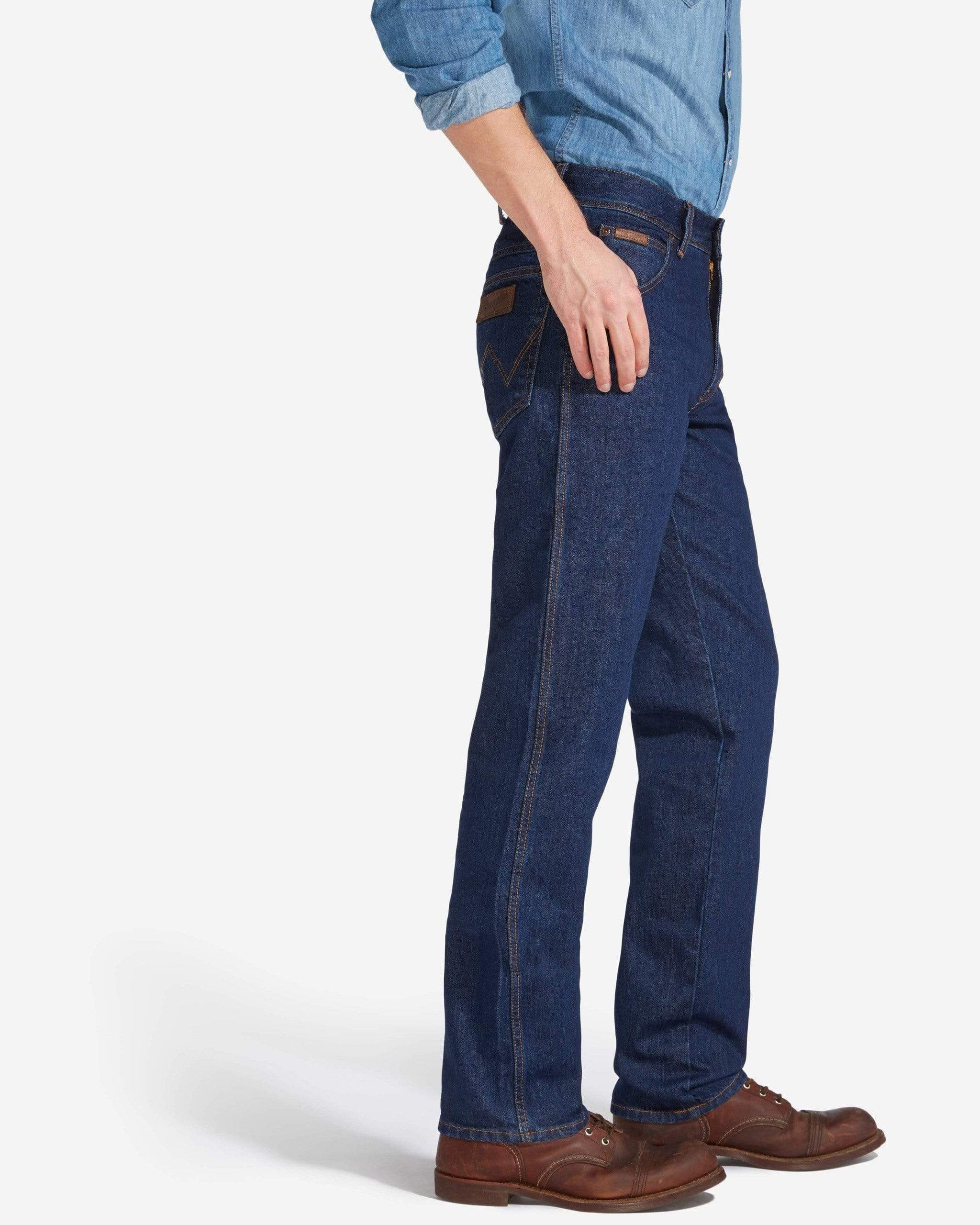Wrangler Texas Original Fit Mens Jeans - Darkstone | JEANSTORE