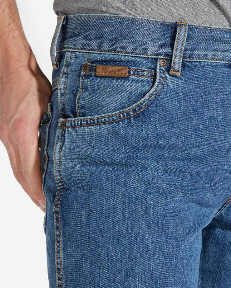Wrangler Texas Original Fit Jeans - Stonewash Blue | JEANSTORE