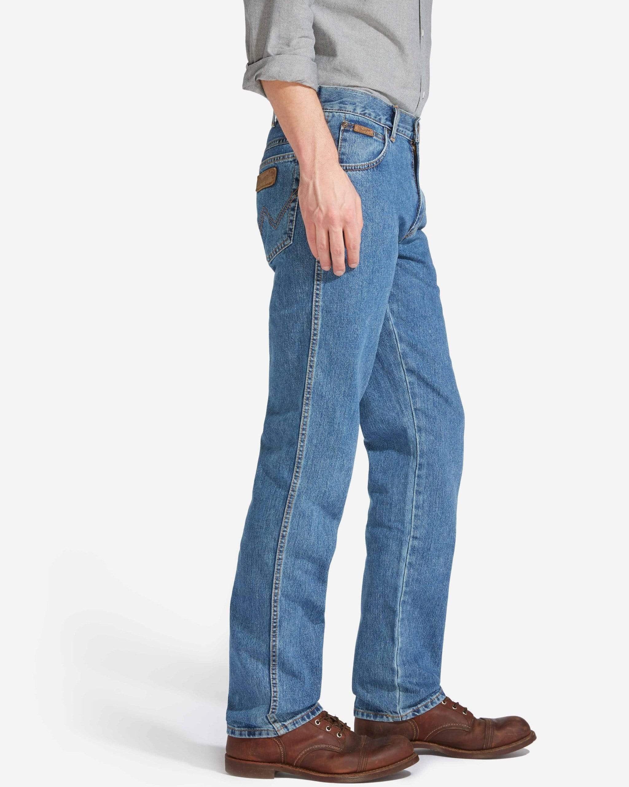 Wrangler Texas Original Fit Jeans - Stonewash Blue | JEANSTORE