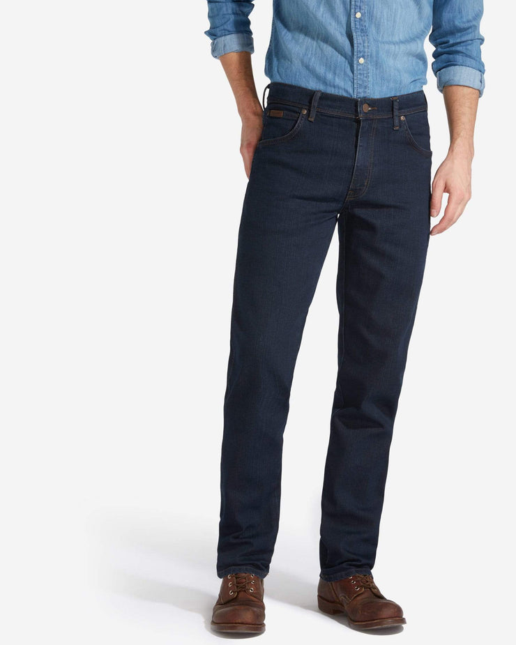 Wrangler Texas Stretch Original Fit Mens Jeans - Blue Black - Jeans and  Street Fashion from Jeanstore