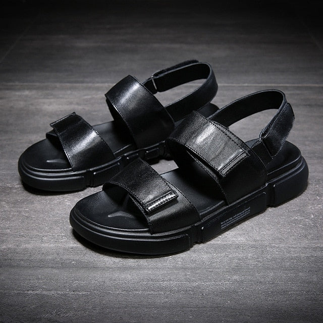 black sandals thick sole