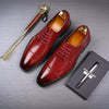 Dropshipping Brand Men Simple Lightweight Men Classic Derby Shoes Male Business Dress Formal Shoes Red Blue Size 39-46