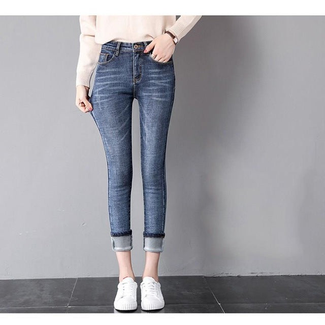 warm jeans womens