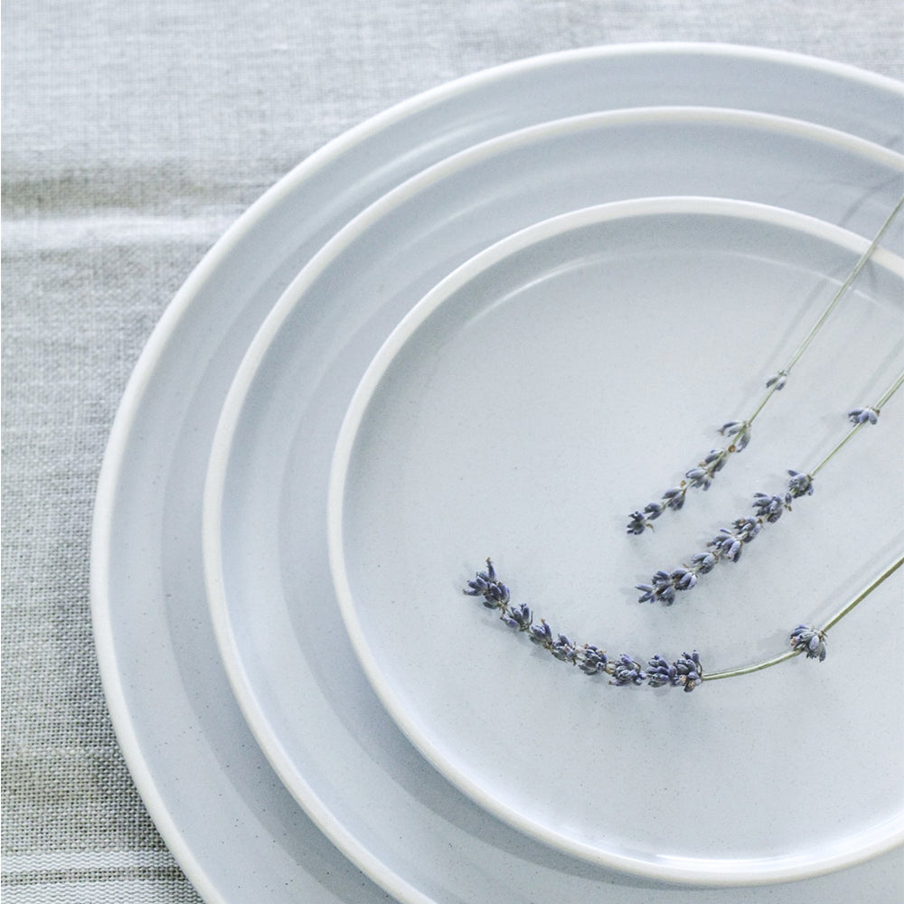 pale blue dinner plates