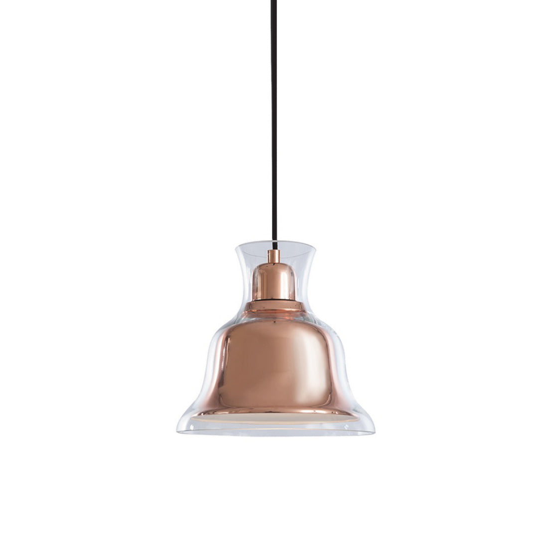 copper bell pendant light