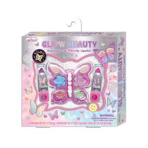 Tie Dye Butterfly Glow Beauty Eyeshadow & Moody Lipstick - Rhinestone Ranch