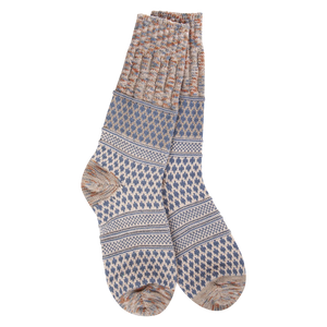 Weekend Gallery Textured Crew - Portobello Multi - Rhinestone Ranch