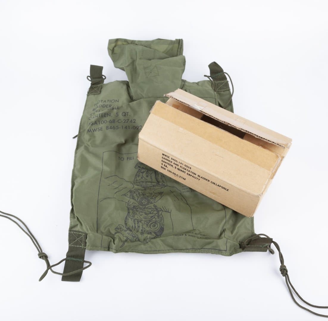 Military Genuine 5 Qrt U.s Collapsible Ladder Canteen, River Crossing Aid.  - Kit Bag Perth - Kit Bag