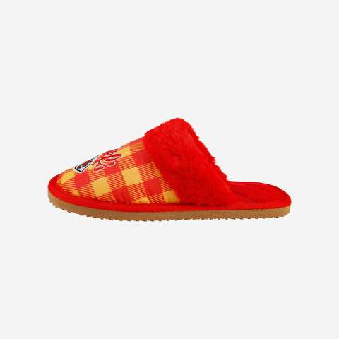 FOCO Florida Sherpa Lined Buffalo Check Memory Foam Slipper - Mens Large