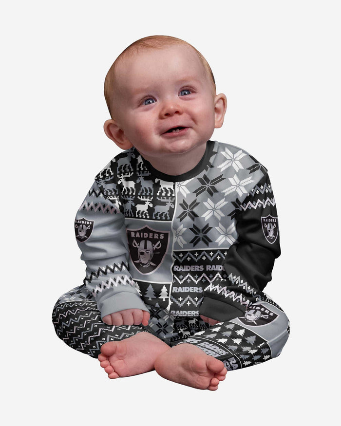 Las Vegas Raiders NFL Family Holiday Pajamas