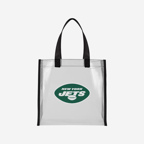 New York Jets Team Stripe Clear Crossbody Bag FOCO