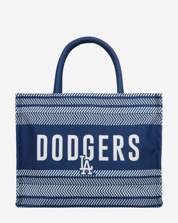 Los Angeles Dodgers Stitch Pattern Canvas Tote Bag FOCO