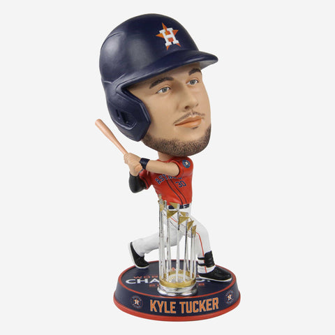 Lance McCullers Jr Houston Astros 2022 World Series Champions Orange Jersey Bighead Bobblehead Officially Licensed by MLB