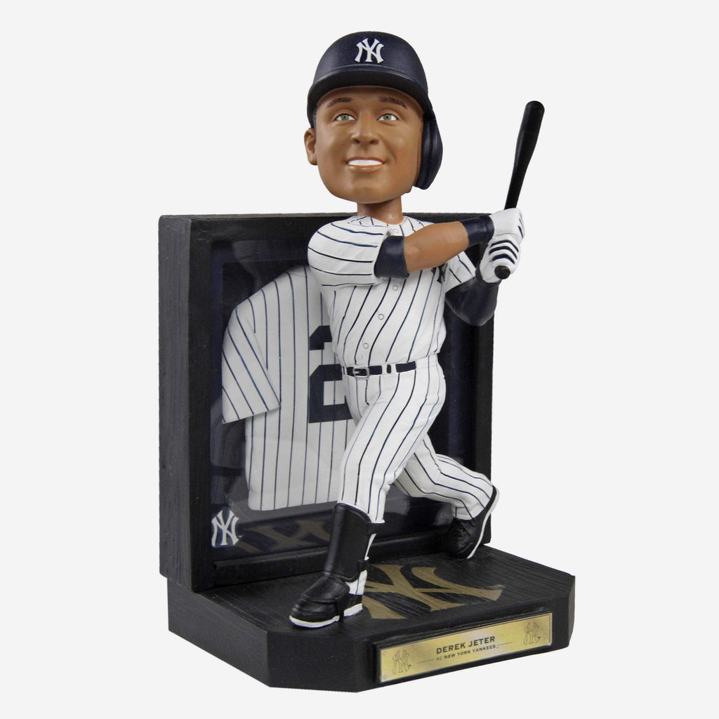 Derek Jeter New York Yankees Framed Showcase Bobblehead FOCO