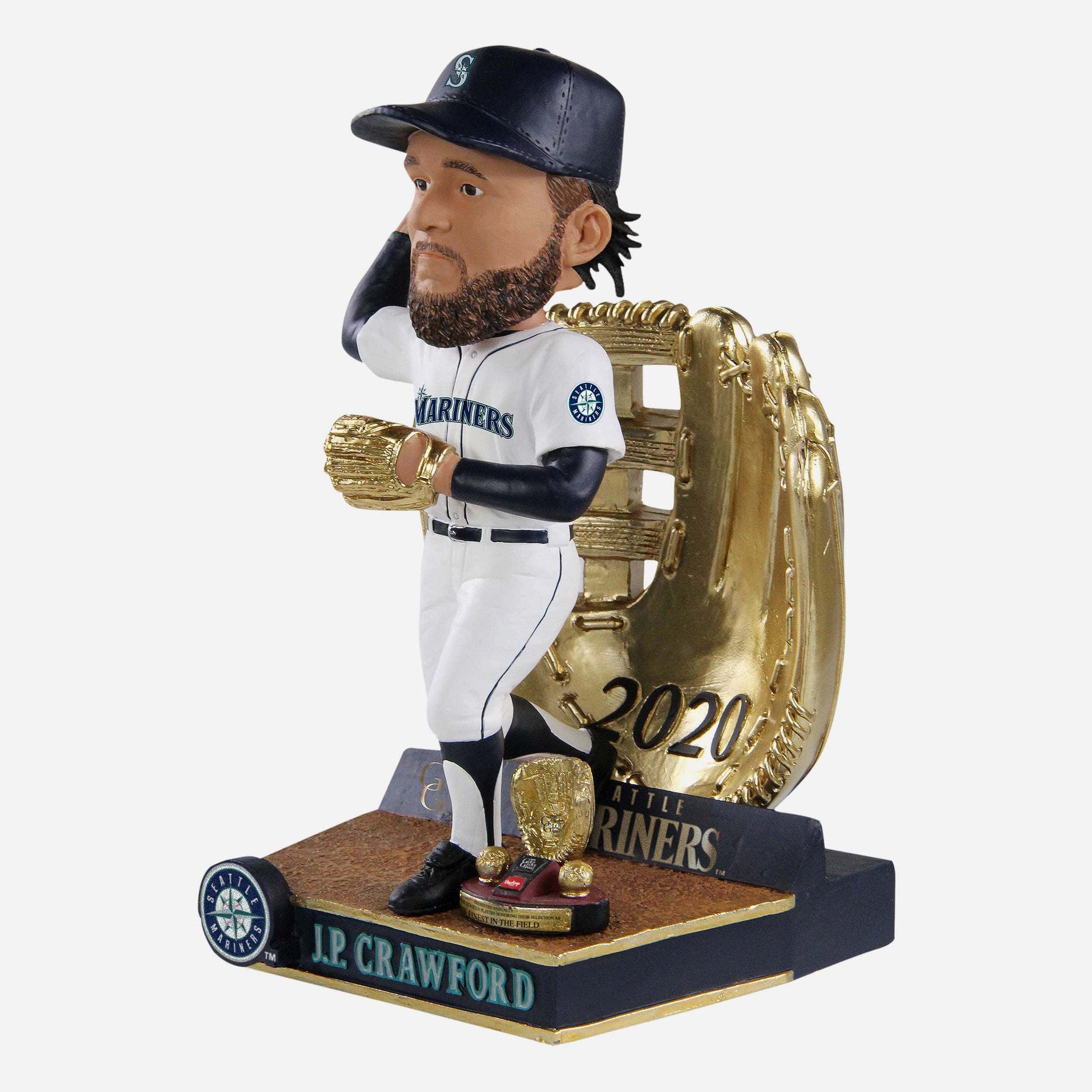 JP Crawford Seattle Mariners 2020 Gold Glove Bobblehead FOCO