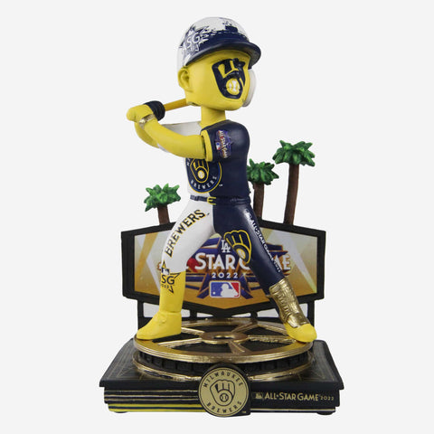 Brandon Woodruff Milwaukee Brewers Retro Jersey Bobblehead Officially Licensed by MLB