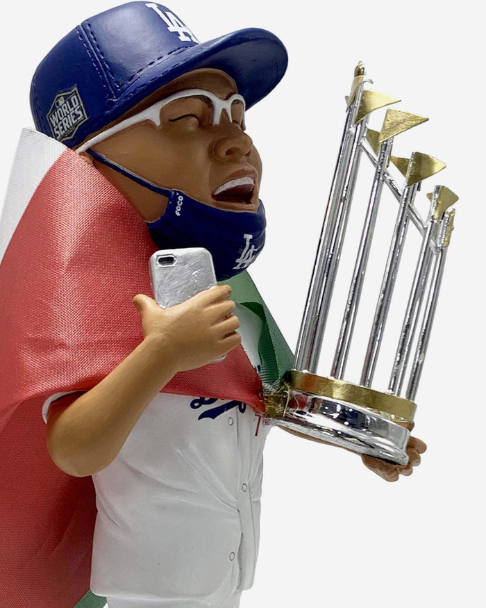 Julio Urias Los Angeles Dodgers 2020 World Series Champions Flag Celeb FOCO