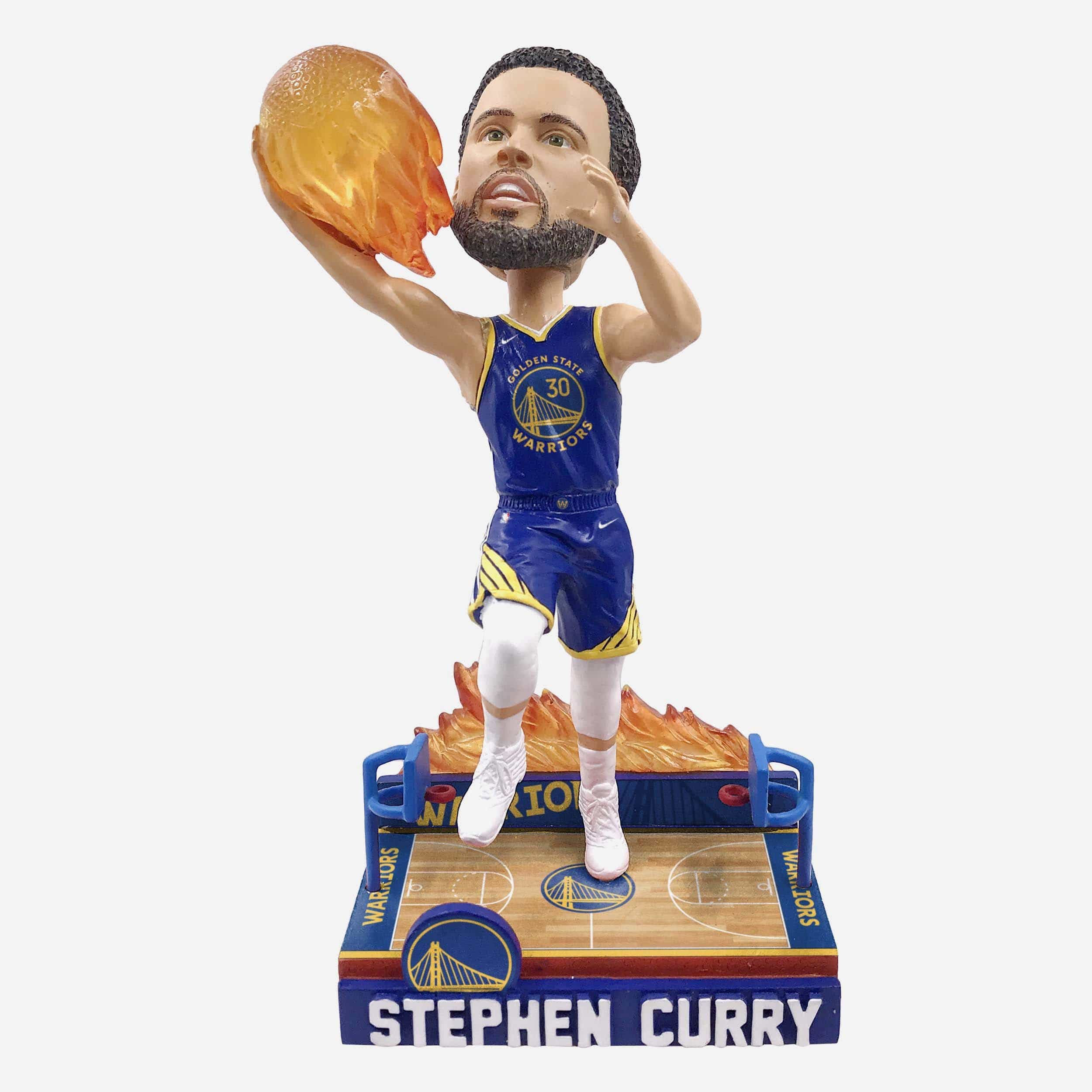 Steph Curry Golden State Warriors On Fire Bobblehead