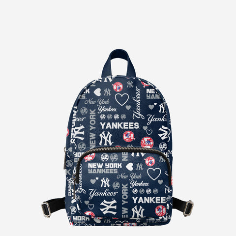 MLB NY Yankees Varsity Canvas Mini Tote Bag Light Denim/Brown – voilà.id