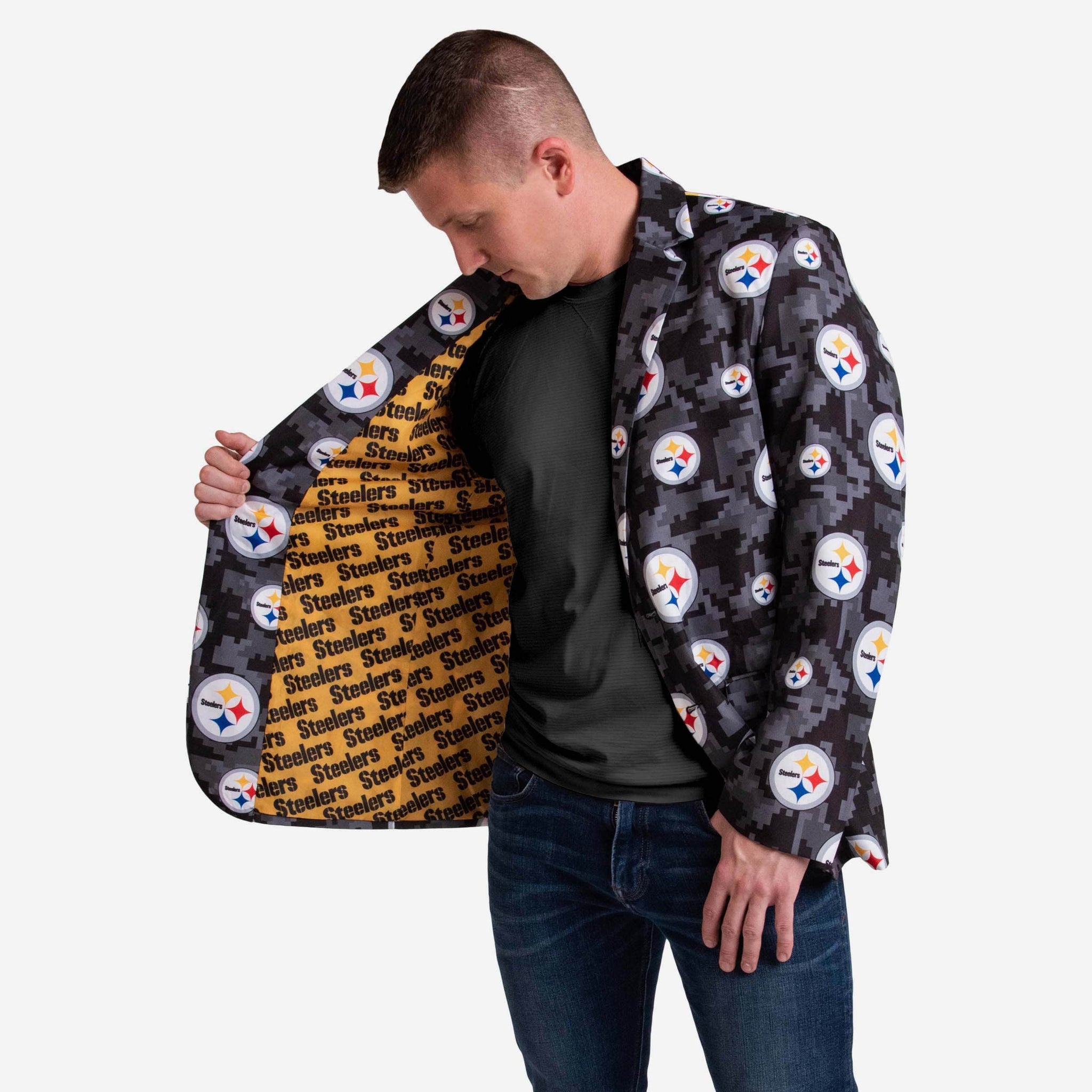 Pittsburgh Steelers Digital Camo Suit Jacket FOCO