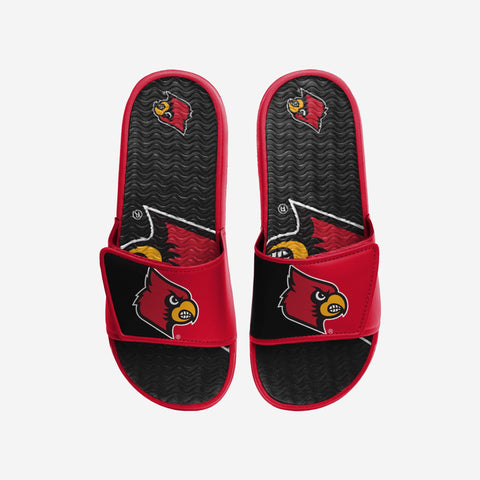 FOCO NCAA Men's Louisville Cardinals 2022 Big Logo Color Edge Slippers –  Fanletic