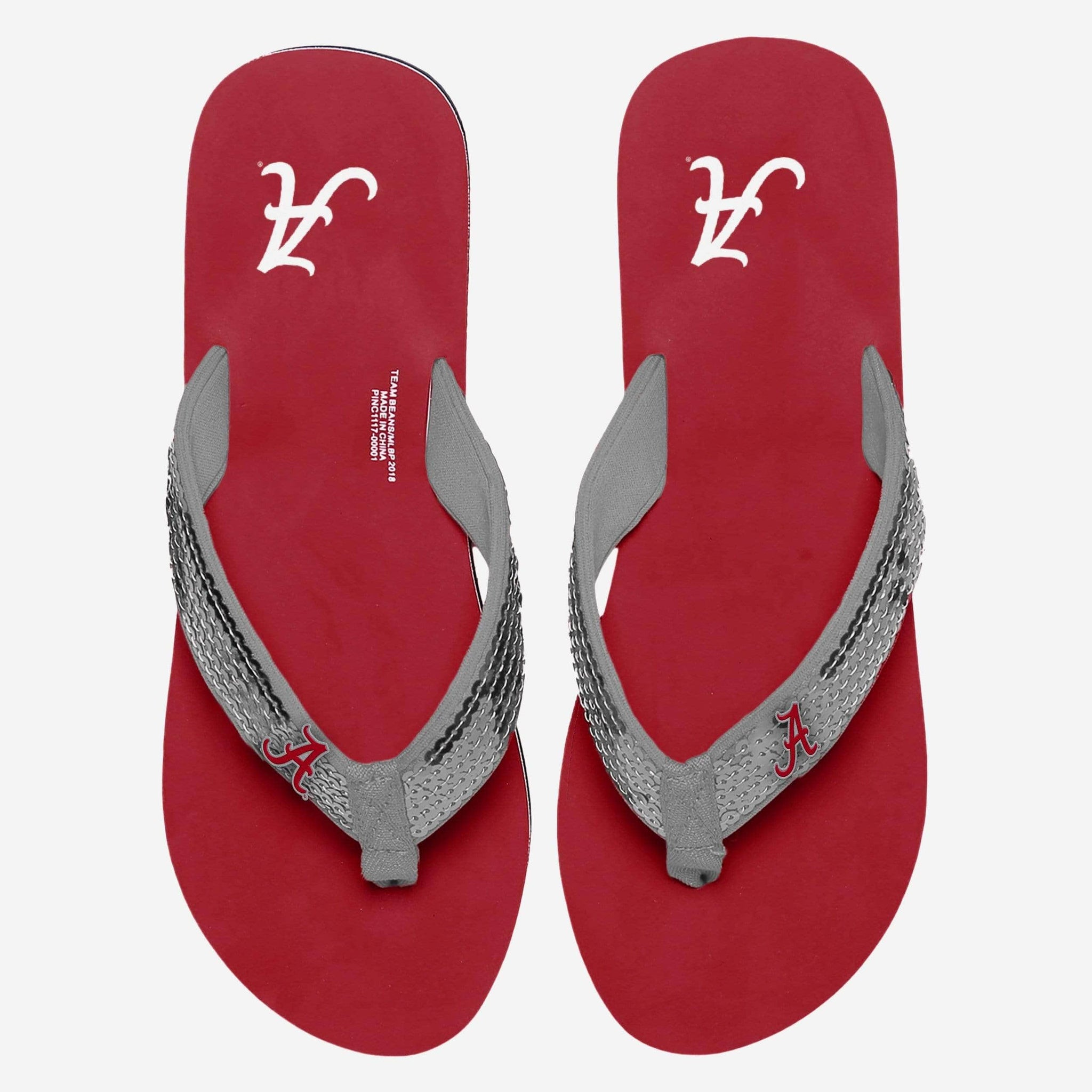 Alabama Crimson Tide Womens Sequin Flip Flop FOCO