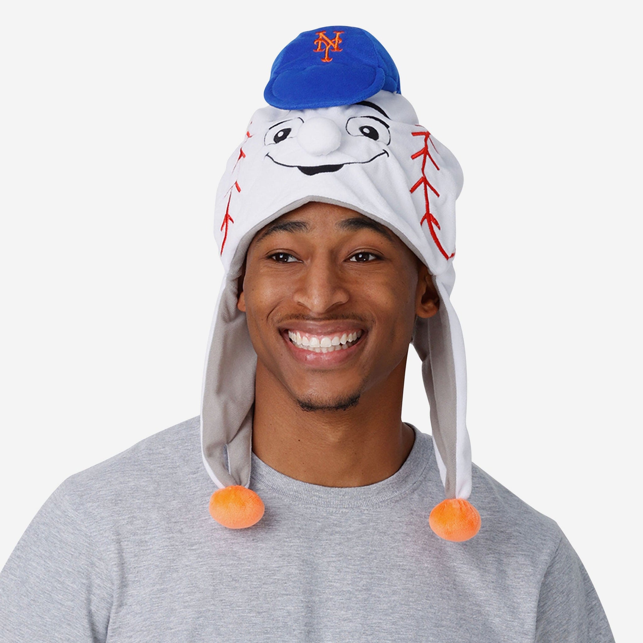 kopiëren camouflage huiselijk Mr Met New York Mets Mascot Plush Hat FOCO