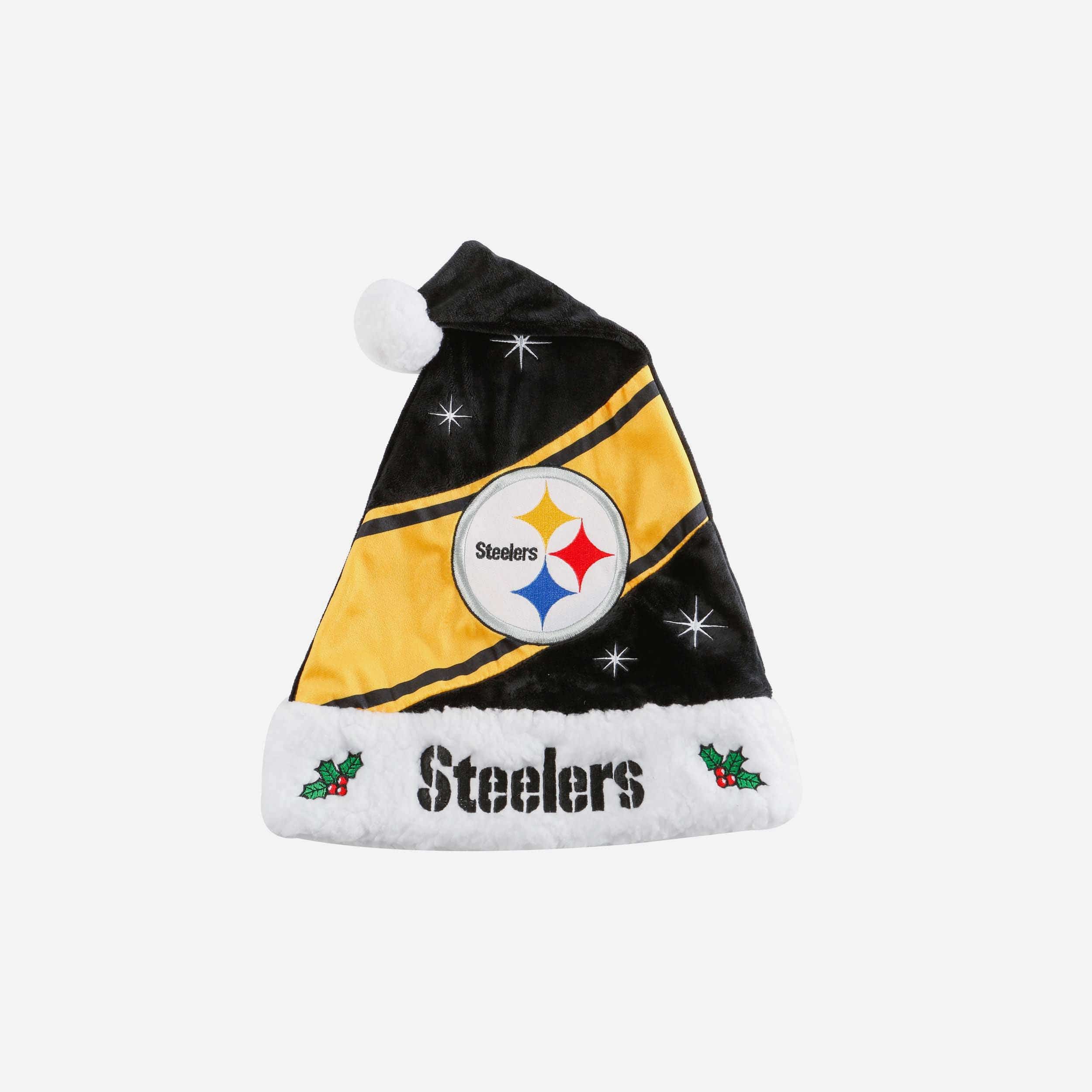 Pittsburgh Steelers Santa Hat Christmas Can Coolie