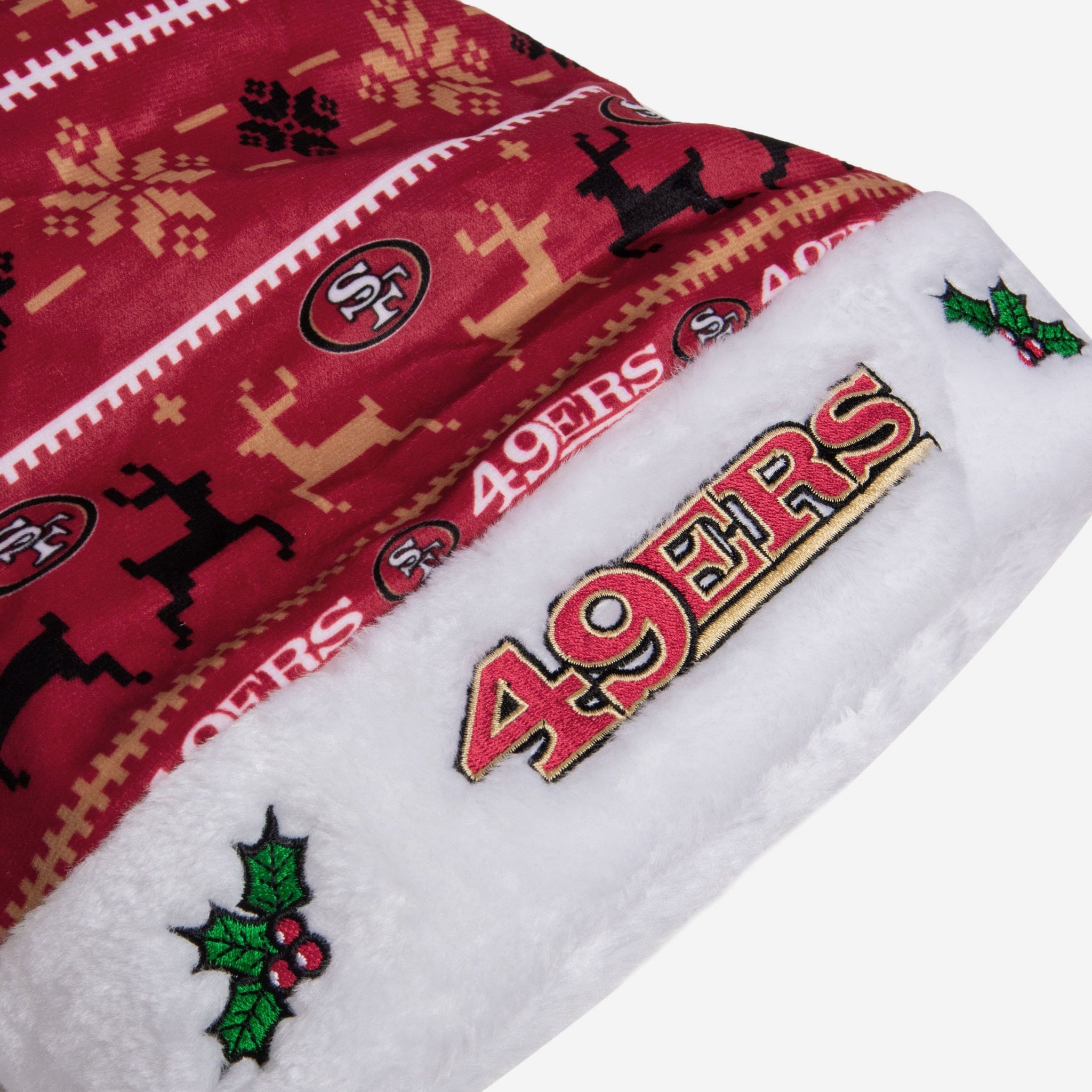 san francisco 49ers santa hat